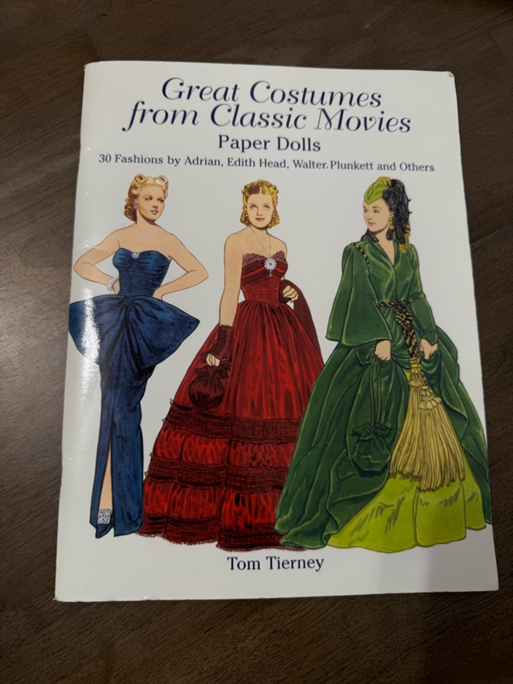 collectible paper doll book "Great Costumes from Classic Movies Paper Dolls"